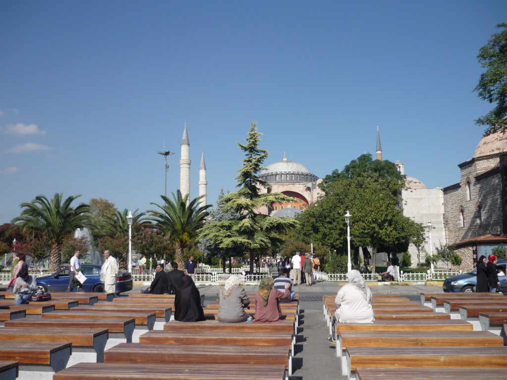 Turquía mezquita con amigos 