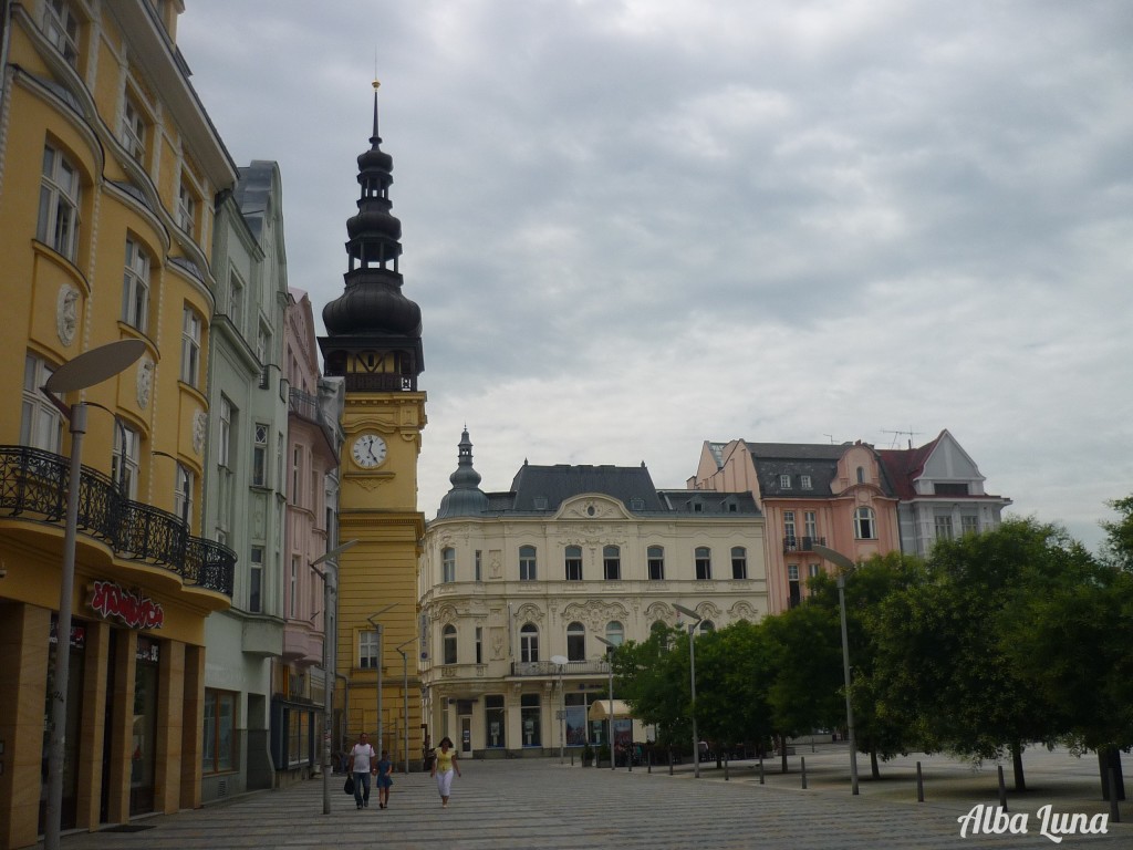 La plaza del mercado en Ostrava